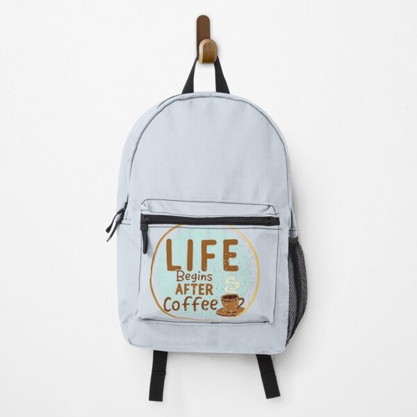 Item preview, Life Begins After Coffee Gold Circle - Luminous Morning Glow designed and sold by PriyaMagic.