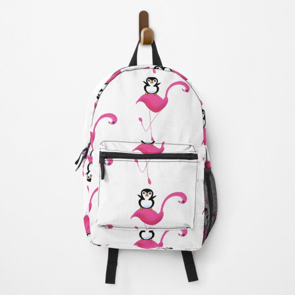 Item preview, Funny Penguin Riding Flamingo designed and sold by HopeAndHustle.