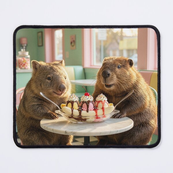 Item preview, Beaver and Wombat Share a Banana Split designed and sold by Tridentulus.