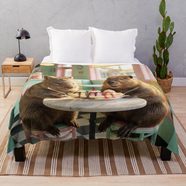 Item preview, Beaver and Wombat Share a Banana Split designed and sold by Tridentulus.