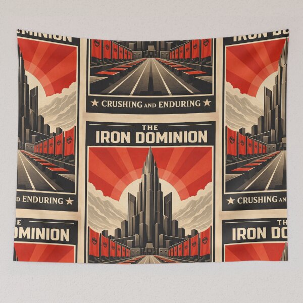 Item preview, The Iron Dominion Fictional Empire Vintage Brutalist Art designed and sold by Atlas Poster Co..