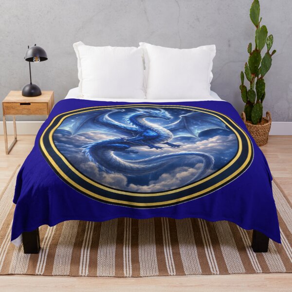 Item preview, Celestial Sky Dragon – Sapphire Guardian Circle Design designed and sold by TheJoyfulPen.