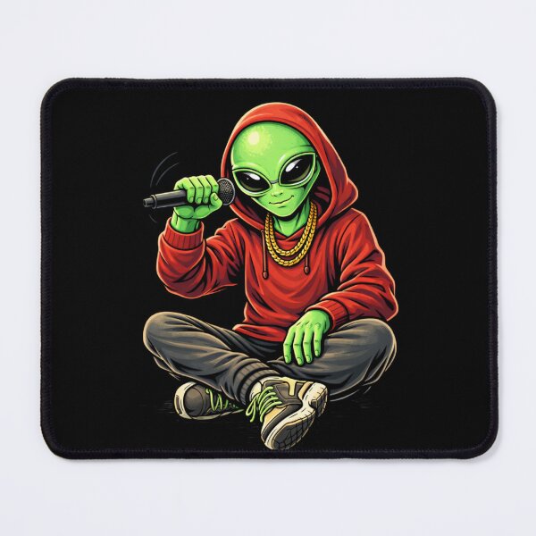 Item preview, Rapper Performer Alien – Hip Hop Street Stage Energy Character Art designed and sold by ColorSplash123.