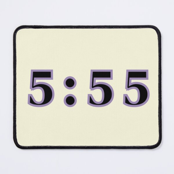 Item preview, Three Fives Change Time Clock Text Purple Stickers Prints Posters Wall Art Magnet Home Coffee Cup Decoration TShirt Stationary Notebook Magnet Hat Kitchen Work School Office Redbubble Shop designed and sold by Saritas Boutique Shop.