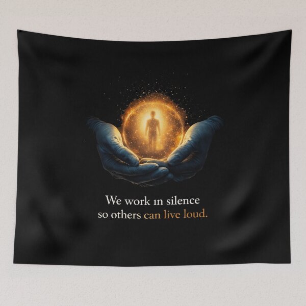 Item preview, We Work in Silence So Others Live Loud designed and sold by 97Ts.