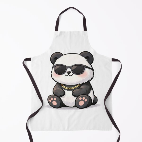 Item preview, Cool Panda with Gold Chain – Kawaii Hip Hop Panda Sticker | Cute Streetwear Aesthetic Art designed and sold by snaperos.