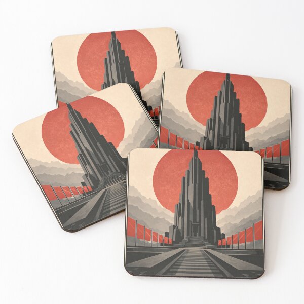 Item preview, The Obsidian Republic Fictional Empire Brutalist Art designed and sold by Atlas Poster Co..
