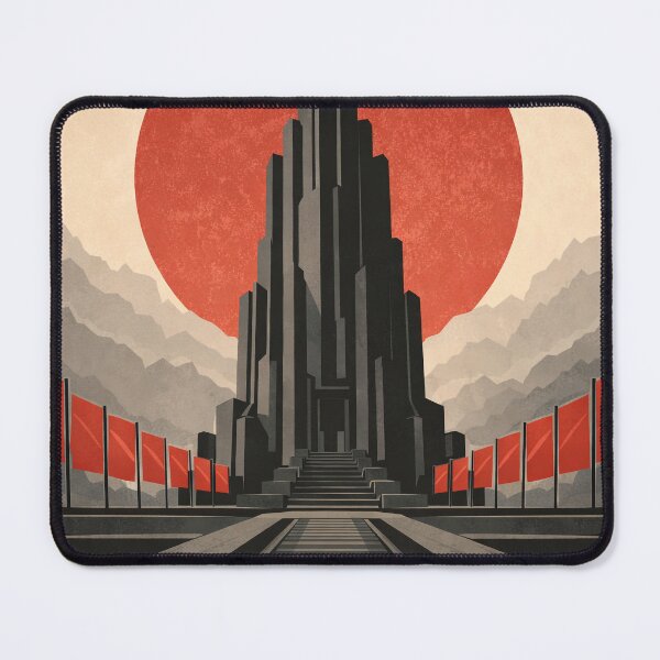 Item preview, The Obsidian Republic Fictional Empire Brutalist Art designed and sold by Atlas Poster Co..