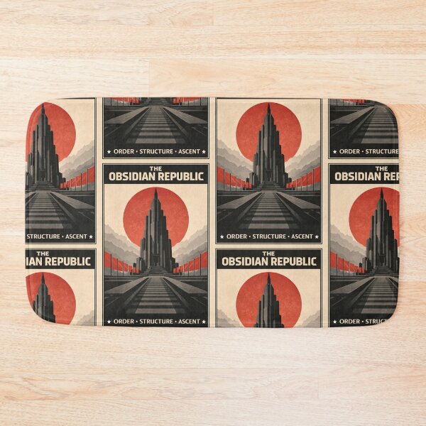 Item preview, The Obsidian Republic Fictional Empire Brutalist Art designed and sold by Atlas Poster Co..