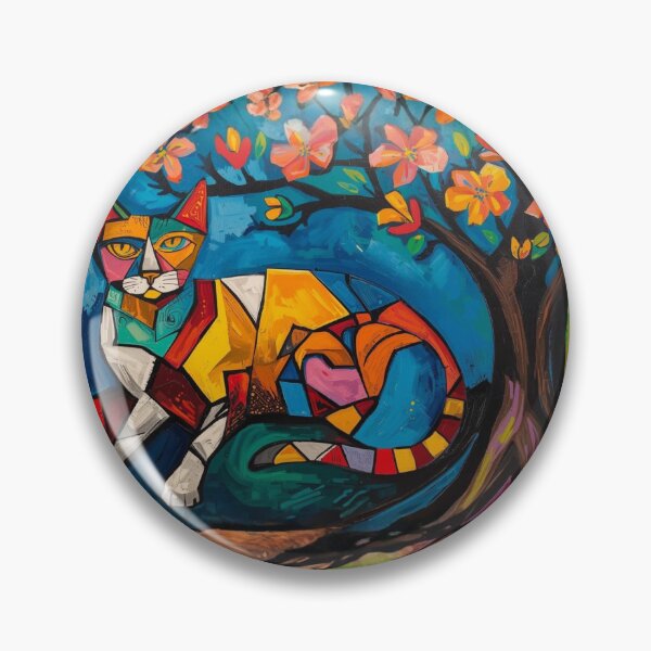 Item preview, Digital Artwork of a Cat - Cubism  designed and sold by Chippychips1.
