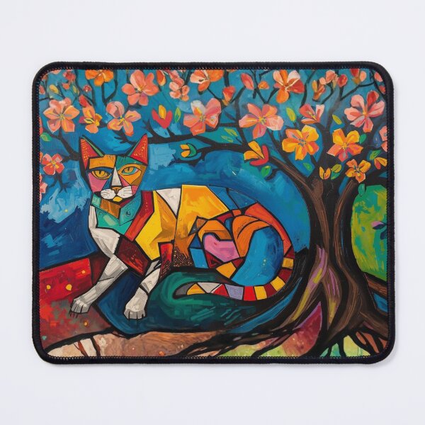 Item preview, Digital Artwork of a Cat - Cubism designed and sold by Chippychips1.