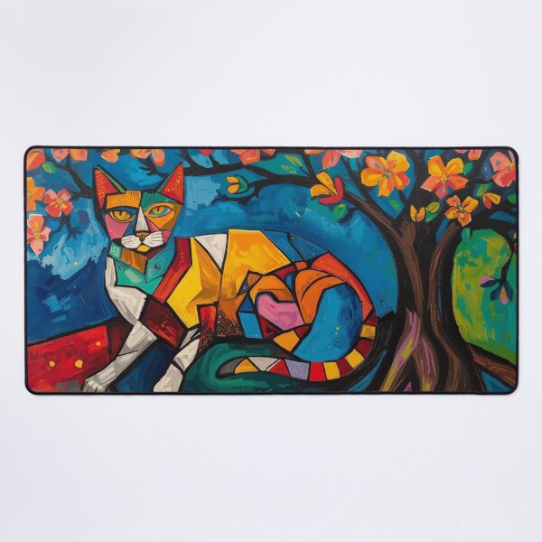 Item preview, Digital Artwork of a Cat - Cubism designed and sold by Chippychips1.