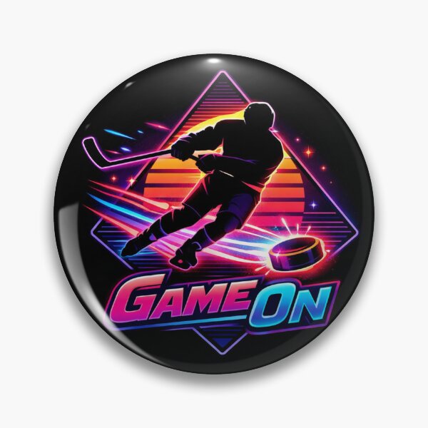 Item preview, Hockey - Neon Game On designed and sold by Myra365Art.