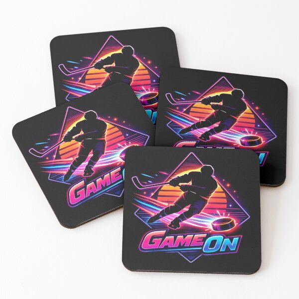Item preview, Hockey - Neon Game On designed and sold by Myra365Art.