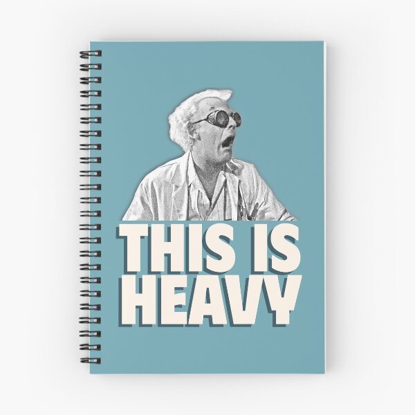 Item preview, This is Heavy - Doc Brown shocked face designed and sold by The Sporty Nerd.