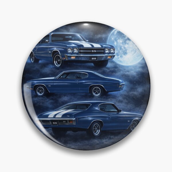 Item preview, Three Chevelle Moon — 1970 Chevelle SS (Blue Edition) designed and sold by Automotive Art by Greg.