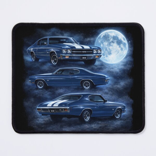 Item preview, Three Chevelle Moon — 1970 Chevelle SS (Blue Edition) designed and sold by Automotive Art by Greg.