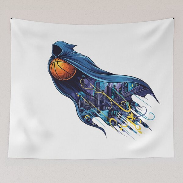 Item preview, Hooded Basketball Street Art – Urban Streetwear T-Shirt Design designed and sold by Dzblack.