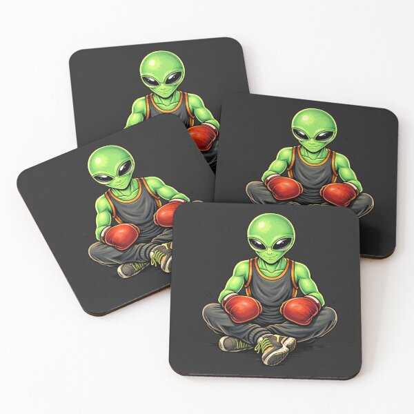 Item preview, Boxer Training Alien – Discipline Fighter Sports Aesthetic Character Art designed and sold by ColorSplash123.