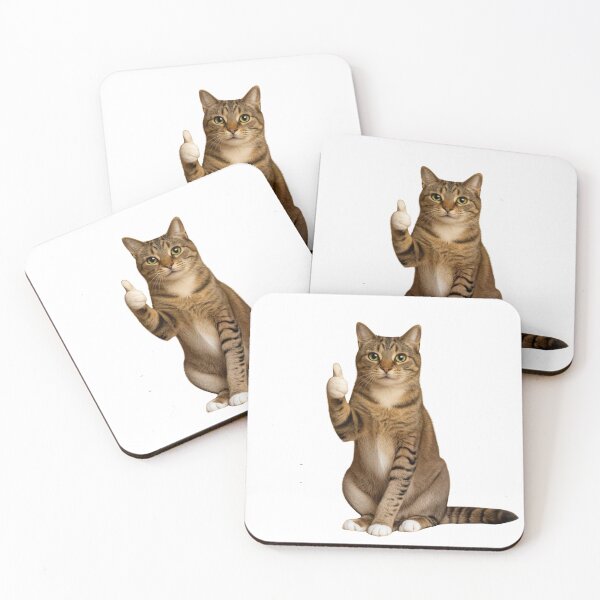 Item preview, Cool Cat Thumbs Up – Funny Cat Positive Vibes Design designed and sold by Chippychips1.