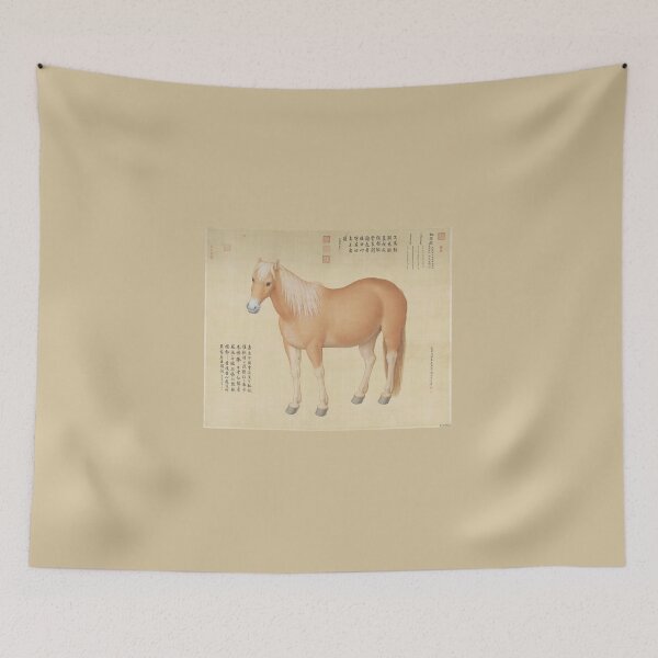 Item preview, Horse Hongyuzuo (from the series Ten Steeds) by Giuseppe Castiglione designed and sold by Amanda1775.