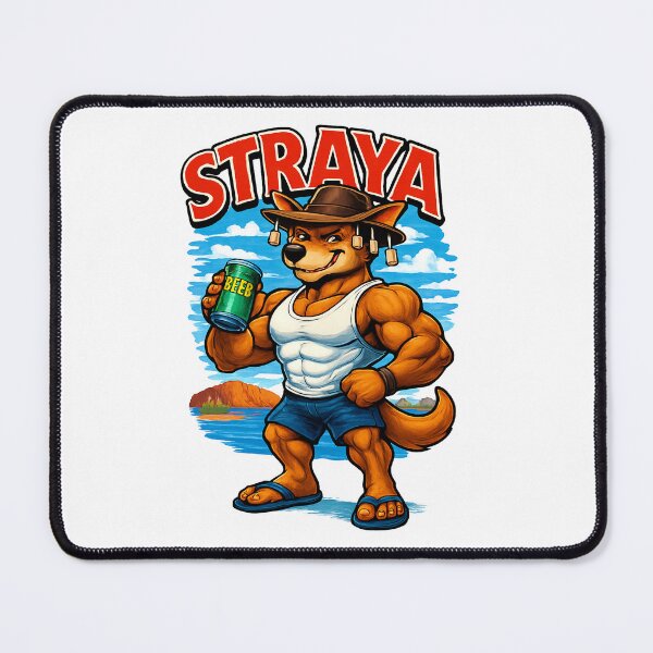 Item preview, Straya Mate – Funny Australian Slang Kangaroo Cartoon Art designed and sold by Chippychips1.