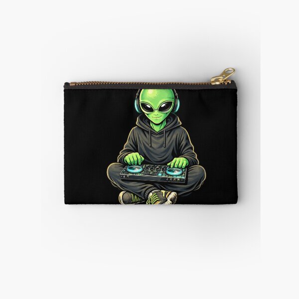 Item preview, DJ Club Alien – Neon Nightlife Music Aesthetic Character Art designed and sold by ColorSplash123.