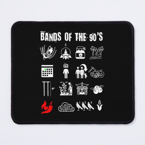 Item preview, Nerdy Iconic Alternative Rock Bands Of The 90S designed and sold by ainan1971.