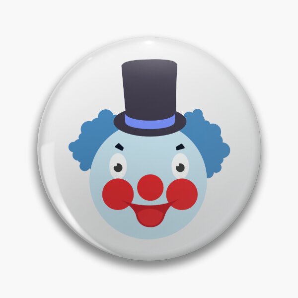 Item preview, Whimsical Blue Pastel Clown with Top Hat designed and sold by risingrocket.