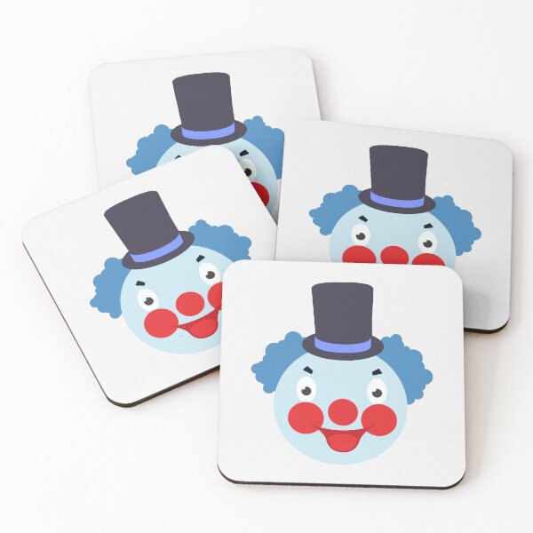 Item preview, Whimsical Blue Pastel Clown with Top Hat designed and sold by risingrocket.