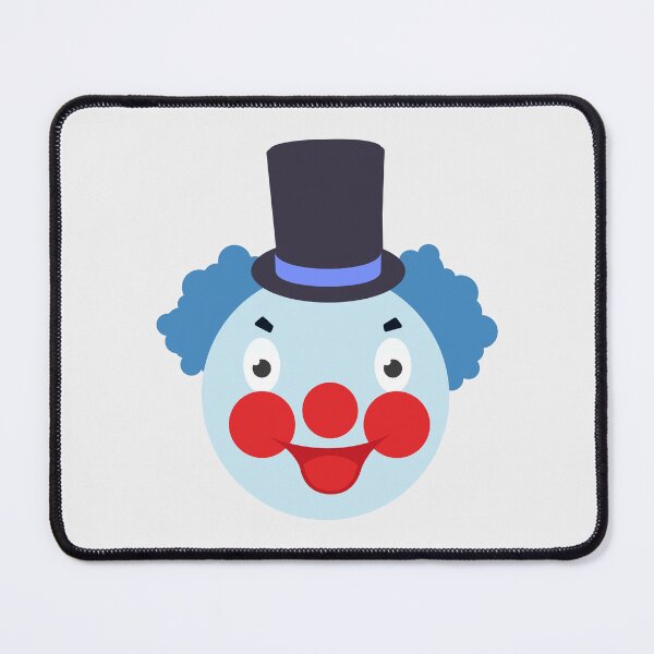 Item preview, Whimsical Blue Pastel Clown with Top Hat designed and sold by risingrocket.