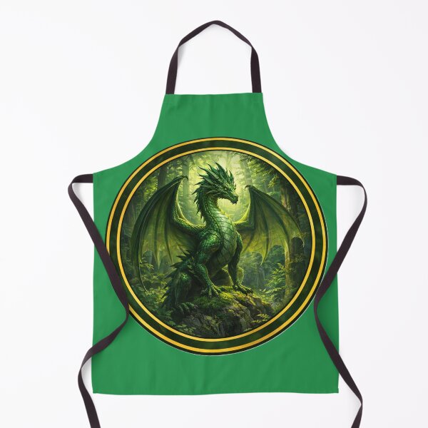 Item preview, Emerald Forest Dragon – Woodland Guardian Circle Design designed and sold by TheJoyfulPen.