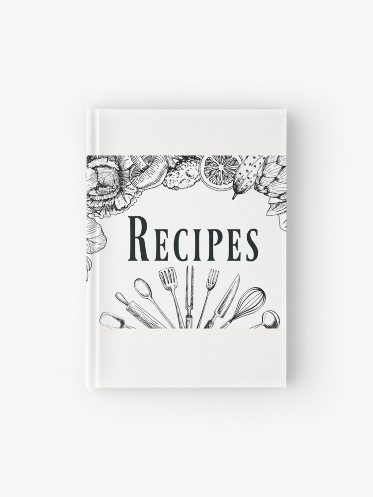 Hardback Recipe Book For Own Recipes Notebook Journal Blank