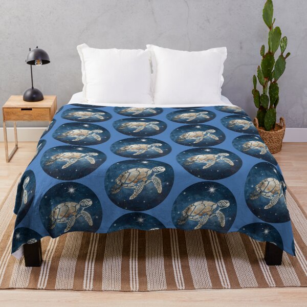 Item preview, Starry Ocean Sea Turtle Cosmic Illustration designed and sold by 3DDesignSpot.