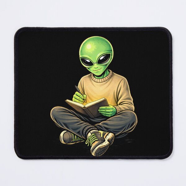 Item preview, Writer Author Alien – Creative Storytelling Aesthetic Character Art designed and sold by ColorSplash123.