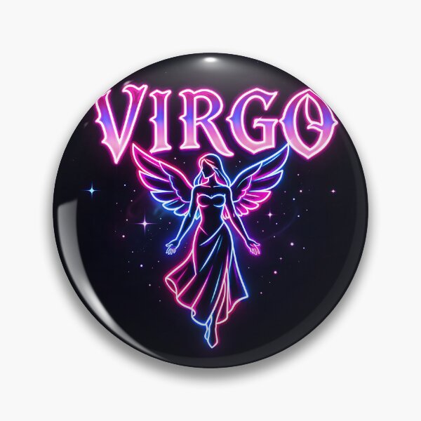 Item preview, ⭐Neon Gothic Virgo Zodiac Sign designed and sold by Alquimia Lunar.
