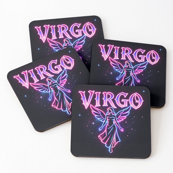 Item preview, ⭐Neon Gothic Virgo Zodiac Sign designed and sold by Alquimia Lunar.