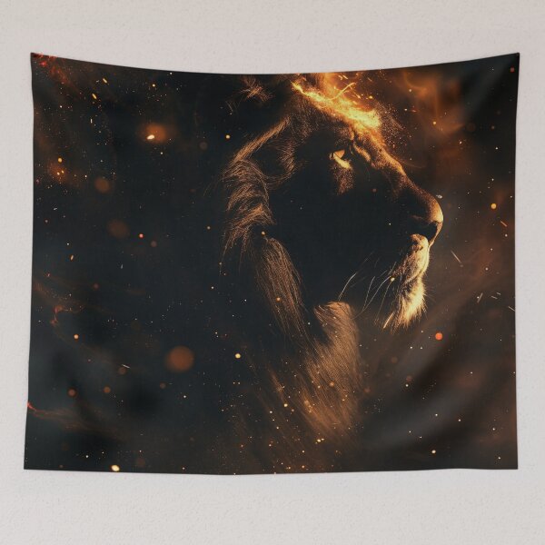 Item preview, Alpha Lion Silhouette In Space designed and sold by QuantumDrift.