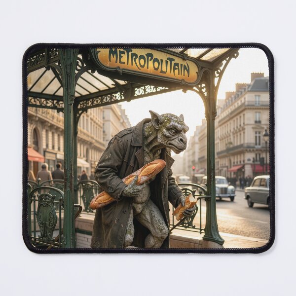 Item preview, A Paris Gargoyle Heads Home After His Shift designed and sold by Tridentulus.