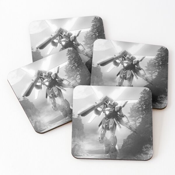 Item preview, black white GX-9900 Gundam X CROSS BONE GUNDAM digital illustration  designed and sold by sabartgunpla.