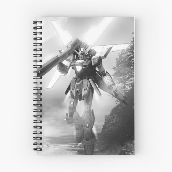 Item preview, black white GX-9900 Gundam X CROSS BONE GUNDAM digital illustration  designed and sold by sabartgunpla.
