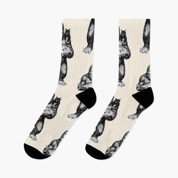 Item preview, Bigfoot and Black Cat Catch of the Day designed and sold by chillaxcats.