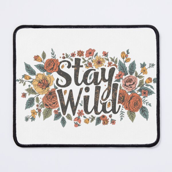 Item preview, Stay Wild – Boho Floral Free Spirit Quote Design designed and sold by Chippychips1.