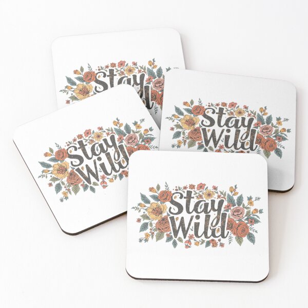 Item preview, Stay Wild – Boho Floral Free Spirit Quote Design designed and sold by Chippychips1.