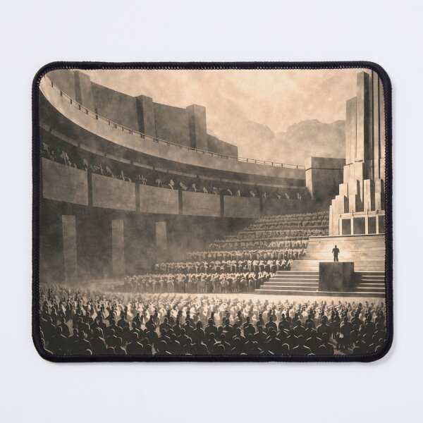 Item preview, The Grand Assembly Fictional Empire Brutalist Art designed and sold by Atlas Poster Co..