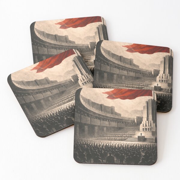 Item preview, The Grand Assembly Fictional Empire Brutalist Art designed and sold by Atlas Poster Co..