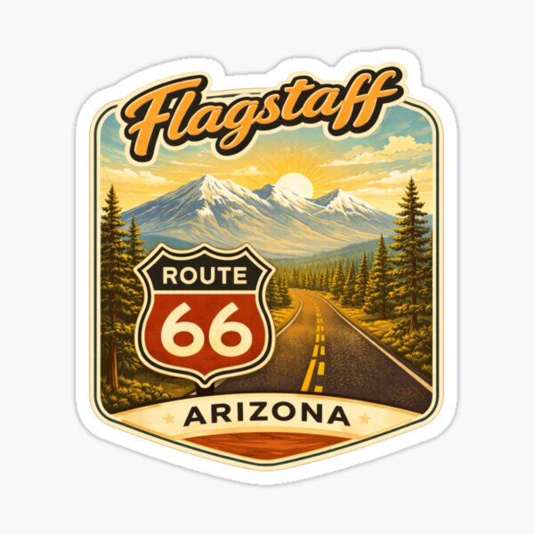 Flagstaff Arizona Route 66 Sticker
