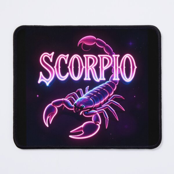 Item preview, ⭐Neon Gothic Scorpio Zodiac Sign designed and sold by Alquimia Lunar.