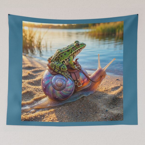 Item preview, Frog Rides A Snail designed and sold by Tridentulus.