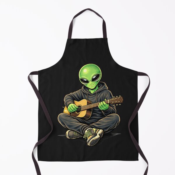Item preview, Guitar Acoustic Alien – Calm Music Creative Aesthetic Character Art designed and sold by ColorSplash123.